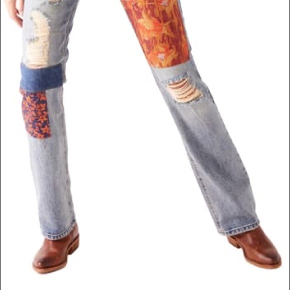 Free People BellaDonna Patchwork Jeans - Picture 9 of 11
